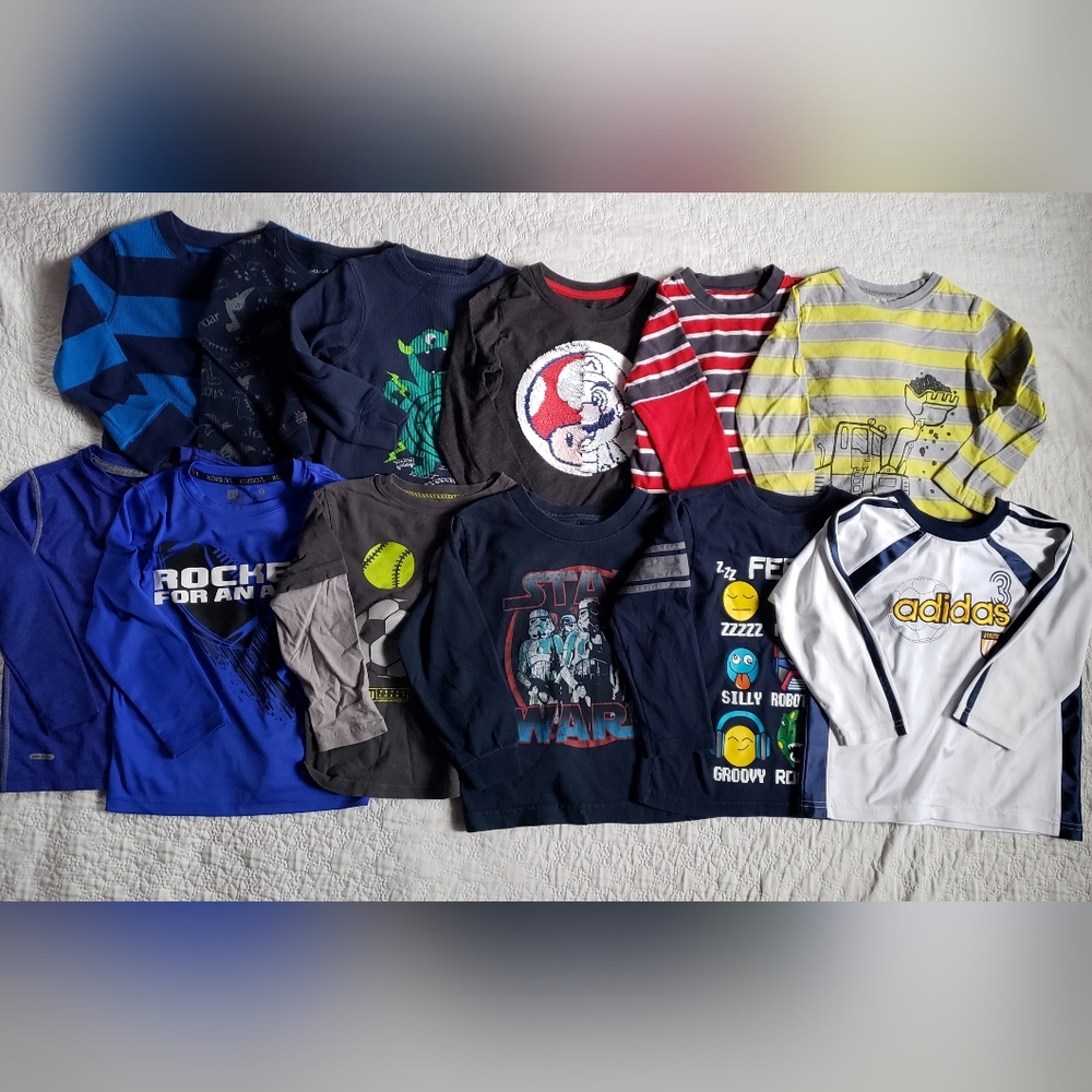4t long-sleeve shirt lot